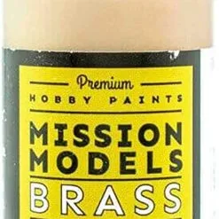 Mission Models MIOMMC-002 Acrylic Model Paint 1oz Bottle, Brass