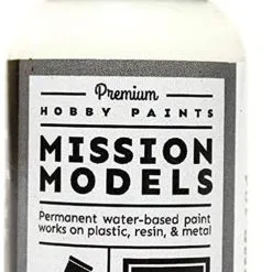 Mission Models MIOMMP-104 Acrylic Model Paint, 1 Oz Bottle, Insignia White, FS 17875