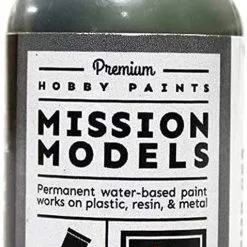 Mission Models MIOMMP-088 Acrylic Model Paint, 1 Oz Bottle, Schwarzgrun, RLM 70