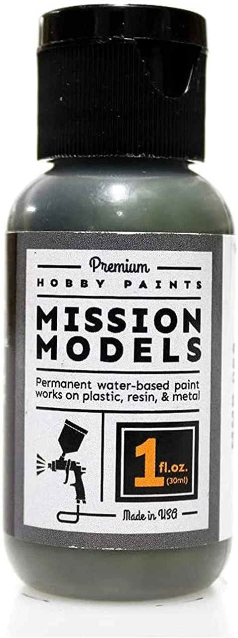 Mission Models MIOMMP-088 Acrylic Model Paint, 1 Oz Bottle, Schwarzgrun, RLM 70 1 Mission Models MIOMMP-088 Acrylic Model Paint, 1 Oz Bottle, Schwarzgrun, RLM 70