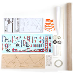 Estes Space Corps Corvette Class Model Rocket Kit, Intermediate 11 Estes Space Corps Corvette Class Model Rocket Kit, Intermediate -Toys and Hobbies Shop 7281 Space Corps parts layout 33128.1616613993