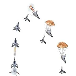 Estes 7307 Space Corps Darc-1, Expert -Toys and Hobbies Shop 7307 DARC 1 FlightSequence 89997.1633533754