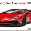 Aoshima Model Kits Aoshima 61206 1/24 Lamborghini Aventador LP750-4 SV Sports Car Model Kit