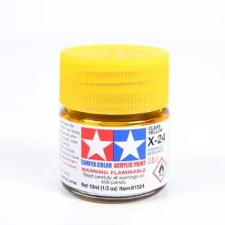 Tamiya 81524 Acrylic Mini X24 Clear Yellow Paint (10ml)