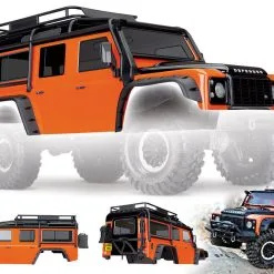Traxxas 8011A TRX-4 Land Rover Defender Body (Adventure Orange) -Toys and Hobbies Shop 8011A Defender Orange composition 57610.1562169393