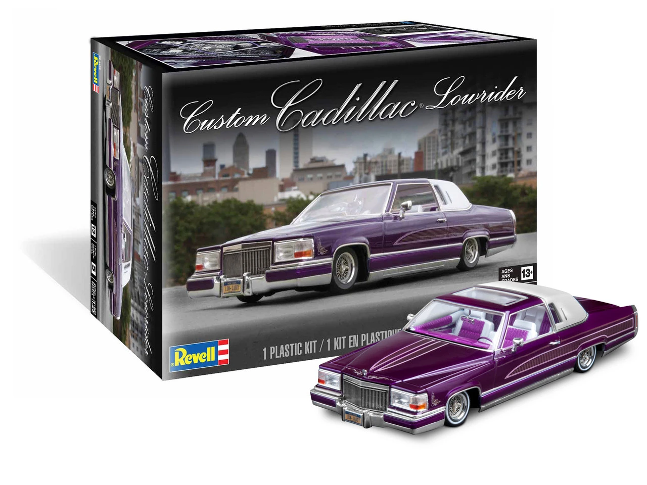 Revell 854438 1/25 Custom Lowrider Cadillac Model Kit 1 Revell 854438 1/25 Custom Lowrider Cadillac Model Kit