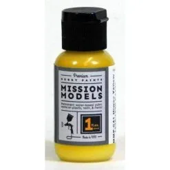 Mission Models MIOMMP-041 Acrylic Model Paint 1oz Bottle, Hiway Yellow