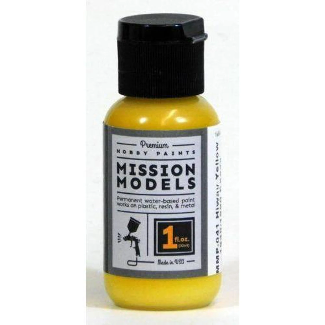 Mission Models MIOMMP-041 Acrylic Model Paint 1oz Bottle, Hiway Yellow 1 Mission Models MIOMMP-041 Acrylic Model Paint 1oz Bottle, Hiway Yellow