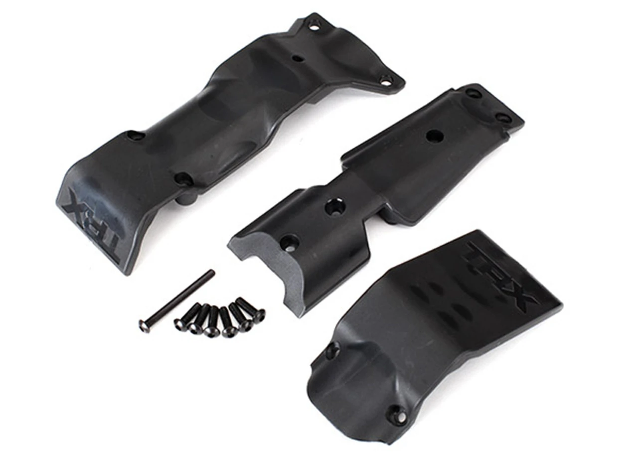 Traxxas Skid Plate Set, Front/ Skid Plate, Rear/ 3x10 BCS (6)/ 3x30 BCS (1) 1 Traxxas Skid Plate Set, Front/ Skid Plate, Rear/ 3x10 BCS (6)/ 3x30 BCS (1)