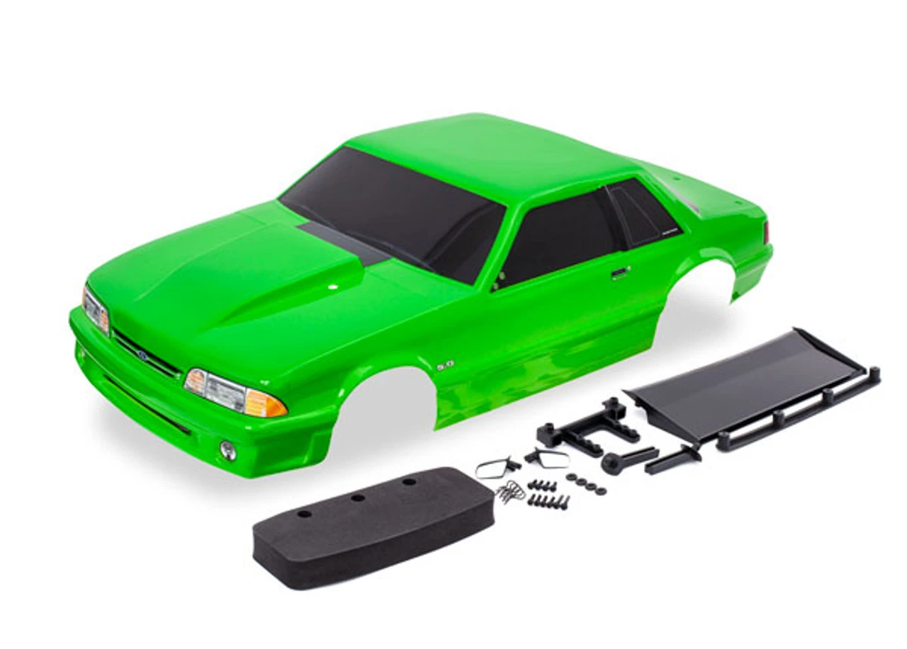 Traxxas 9421G Ford Mustang Body, Green 1 Traxxas 9421G Ford Mustang Body, Green