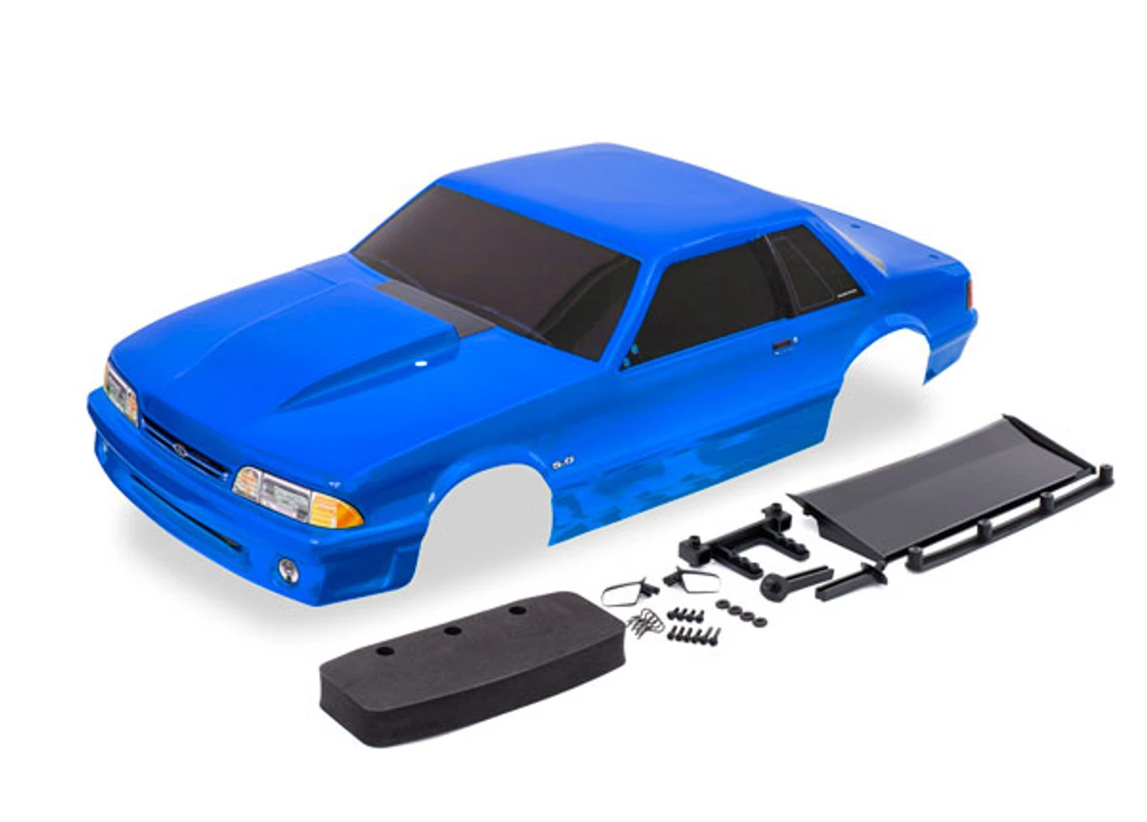 Traxxas 9421X Ford Mustang Body, Blue 1 Traxxas 9421X Ford Mustang Body, Blue