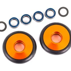 Traxxas 9461A Aluminum Wheelie Bar Wheels, Orange