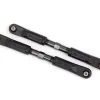 Traxxas 9547A Camber Links, Front, Sledge (TUBES Dark Titanium-anodized, 7075-T6 Aluminum, Stronger Than Titanium) (117mm) (2)/ Rod Ends, Assembled With Steel Hollow Balls (4)/ Aluminum Wrench, 8mm (1)