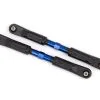 Traxxas 9547X Camber Links, Front, Sledge (TUBES Blue-anodized, 7075-T6 Aluminum, Stronger Than Titanium) (117mm) (2)/ Rod Ends, Assembled With Steel Hollow Balls (4)/ Aluminum Wrench, 8mm (1)