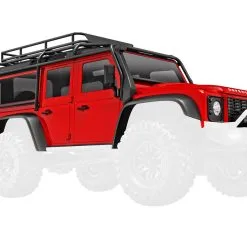 Traxxas 9712-RED - Body, Land Rover Defender, Complete, Red