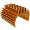 Traxxas 9793-ORNG - Heat Sink, Titan 87T Motor (6061-T6 Aluminum, Orange-anodized)