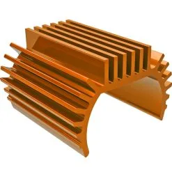 Traxxas 9793-ORNG - Heat Sink, Titan 87T Motor (6061-T6 Aluminum, Orange-anodized)