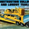 AMT 1218 1/25 Lowboy Trailer & Bulldozer Combo Model Kit
