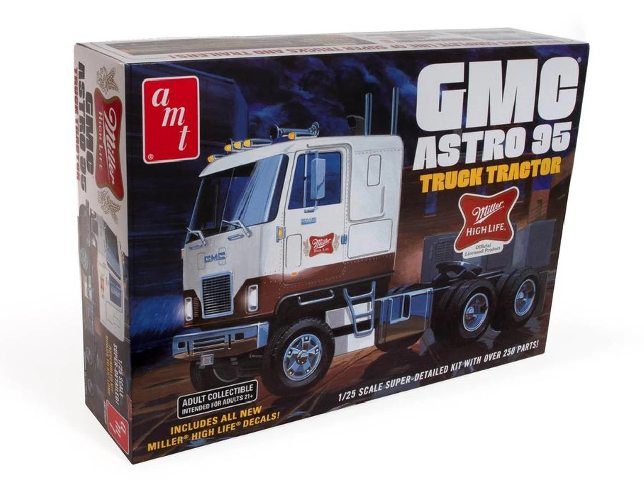 AMT 1230 GMC Astro 95 Semi Tractor (Miller Beer) Model Kit 1 AMT 1230 GMC Astro 95 Semi Tractor (Miller Beer) Model Kit