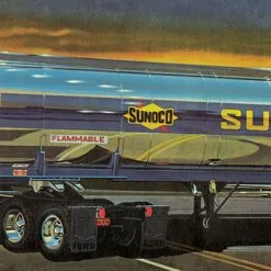 AMT 1/25 Fruehauf Plated Tanker Trailer (Sunoco)