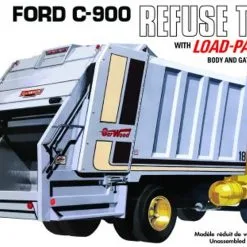 AMT 1247 Ford C-900 Gar Wood Load Packer Garbage Truck 1:25 Model Kit