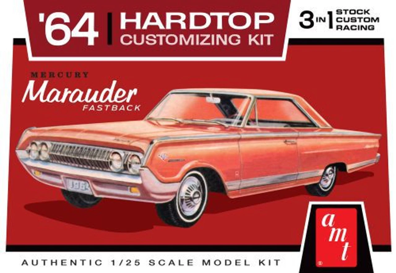 AMT 1964 Mercury Marauder Hardtop 1:25 Model Kit 1 AMT 1964 Mercury Marauder Hardtop 1:25 Model Kit