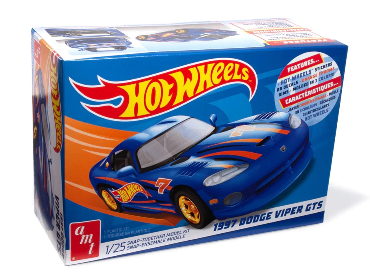AMT 1349M Hot Wheels 1997 Dodge Viper GTS Snap 1/25 1 AMT 1349M Hot Wheels 1997 Dodge Viper GTS Snap 1/25