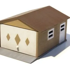 AMT 1361 1/64: Mini Garage Snap Model Kit -Toys and Hobbies Shop AMT1361 Garage Buildup 2 1024x1024 08719.1659546683