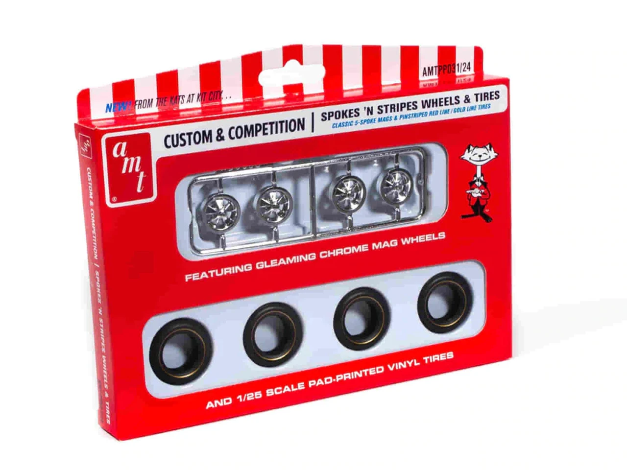 AMT Spokes & Stripes Wheel & Tire Pack 1 AMT Spokes & Stripes Wheel & Tire Pack