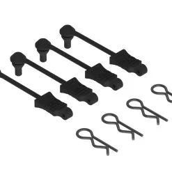 Arrma 390165 1/10 Body Clip Retainer (Black) (4)