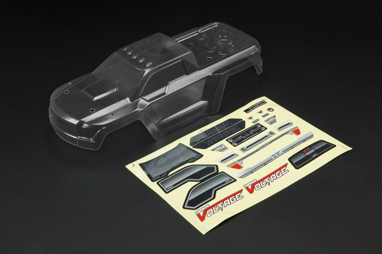 Arrma 402192 Clear Bodyshell With Decals, Granite 1 Arrma 402192 Clear Bodyshell With Decals, Granite
