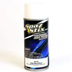 Spaz Stix High Gloss Black/Backer Aerosol Paint 3.5oz