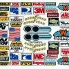 McAllister Racing D508 1/10 Scale Fender Sponsor Decal Sheet