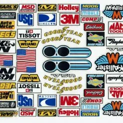 McAllister Racing D508 1/10 Scale Fender Sponsor Decal Sheet