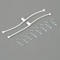 Du-Bro 2246 Body Klip Retainers W/Body Clips (White)