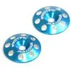 Exotek Racing 1678LBL Flite V2 16mm Aluminum Wing Buttons (Light Blue) (2)