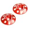 Exotek Racing 1678RED Flite V2 16mm Aluminum Wing Buttons (Red) (2)