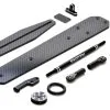 Exotek Racing 1961 Extra Long Carbon Fiber Adjustable Wheelie Bar Set, 22 3.0- 22 5.0 Series
