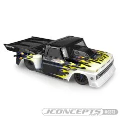 J Concepts JConcepts 0373 1966 Chevy C10 Step-Side Street Eliminator Drag Racing Body (Clear)