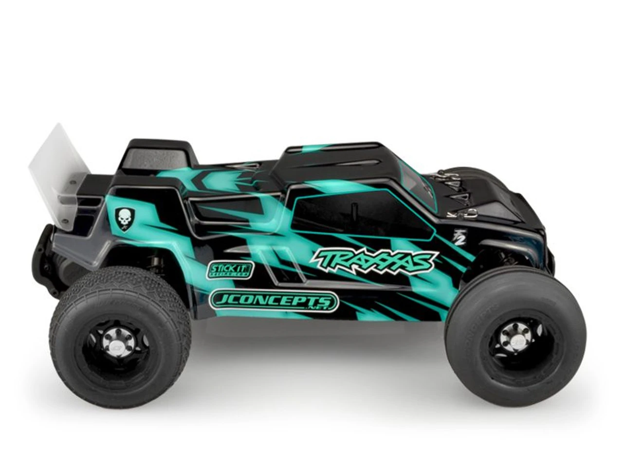 J Concepts JConcepts 0374 Traxxas Rustler VXL F2 Stadium Truck Body W/Spoiler (Clear) 2 J Concepts JConcepts 0374 Traxxas Rustler VXL F2 Stadium Truck Body W/Spoiler (Clear) - Image 2
