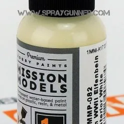 Mission Models MIOMMP-082 Acrylic Model Paint, 1 Oz Bottle, German WWII Elfenbein Interior White