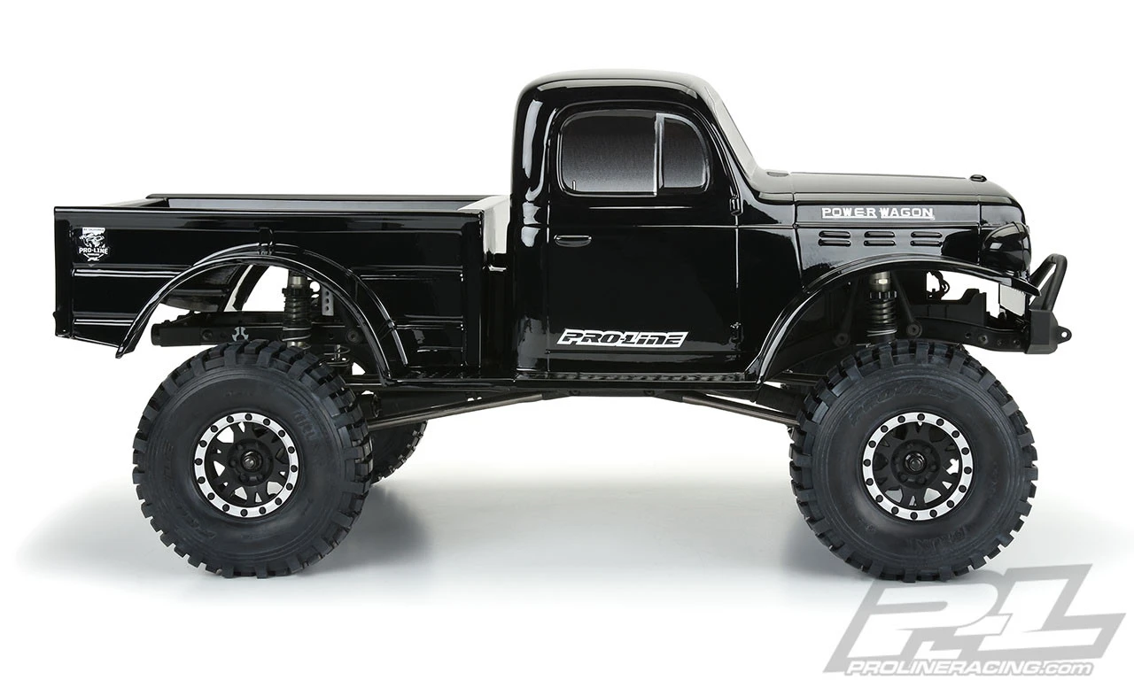 Proline Pro-Line 3499-18 1946 Dodge Power Wagon 12.3" Tough-Color Rock Crawler Body (Black) 2 Proline Pro-Line 3499-18 1946 Dodge Power Wagon 12.3" Tough-Color Rock Crawler Body (Black) - Image 2