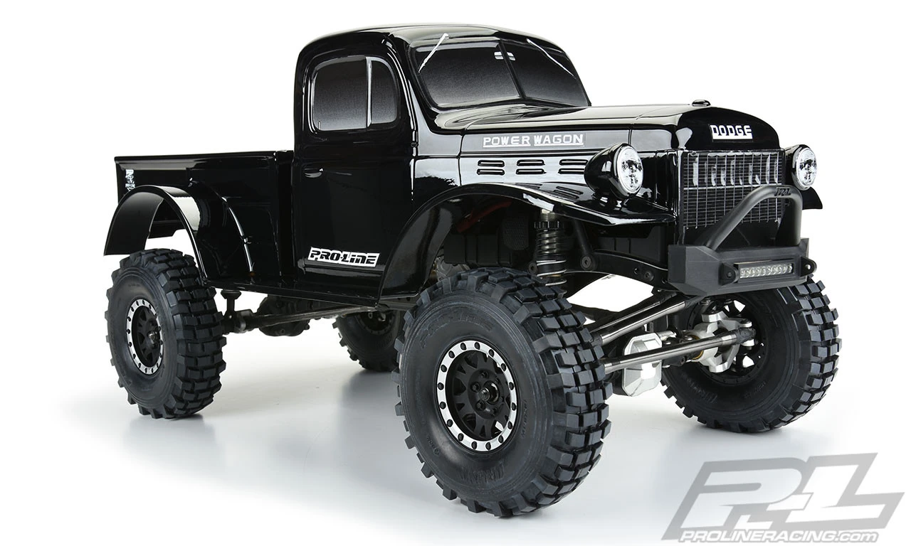 Proline Pro-Line 3499-18 1946 Dodge Power Wagon 12.3" Tough-Color Rock Crawler Body (Black) 4 Proline Pro-Line 3499-18 1946 Dodge Power Wagon 12.3" Tough-Color Rock Crawler Body (Black) - Image 4