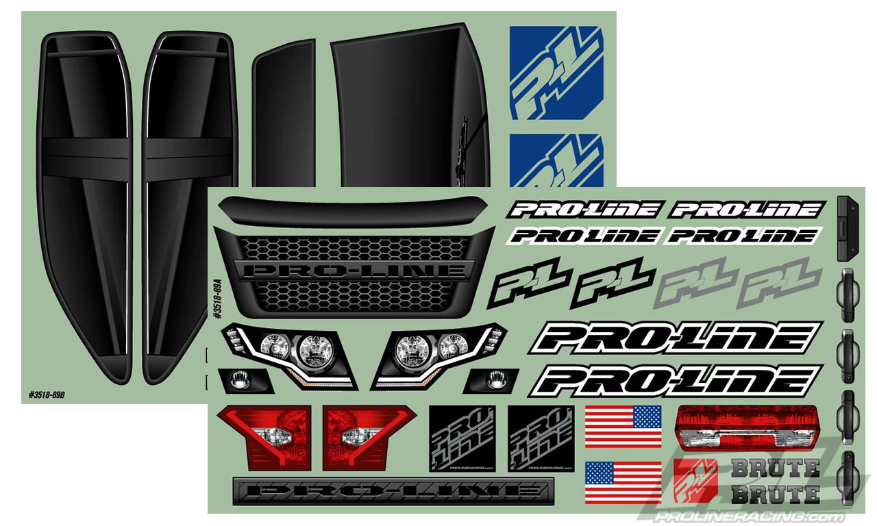 Proline Pro-Line 3518-15 PRO-MT 4x4 Bash Armor Pre-Cut 1/10 Monster Truck Body (White) 6 Proline Pro-Line 3518-15 PRO-MT 4x4 Bash Armor Pre-Cut 1/10 Monster Truck Body (White) - Image 6