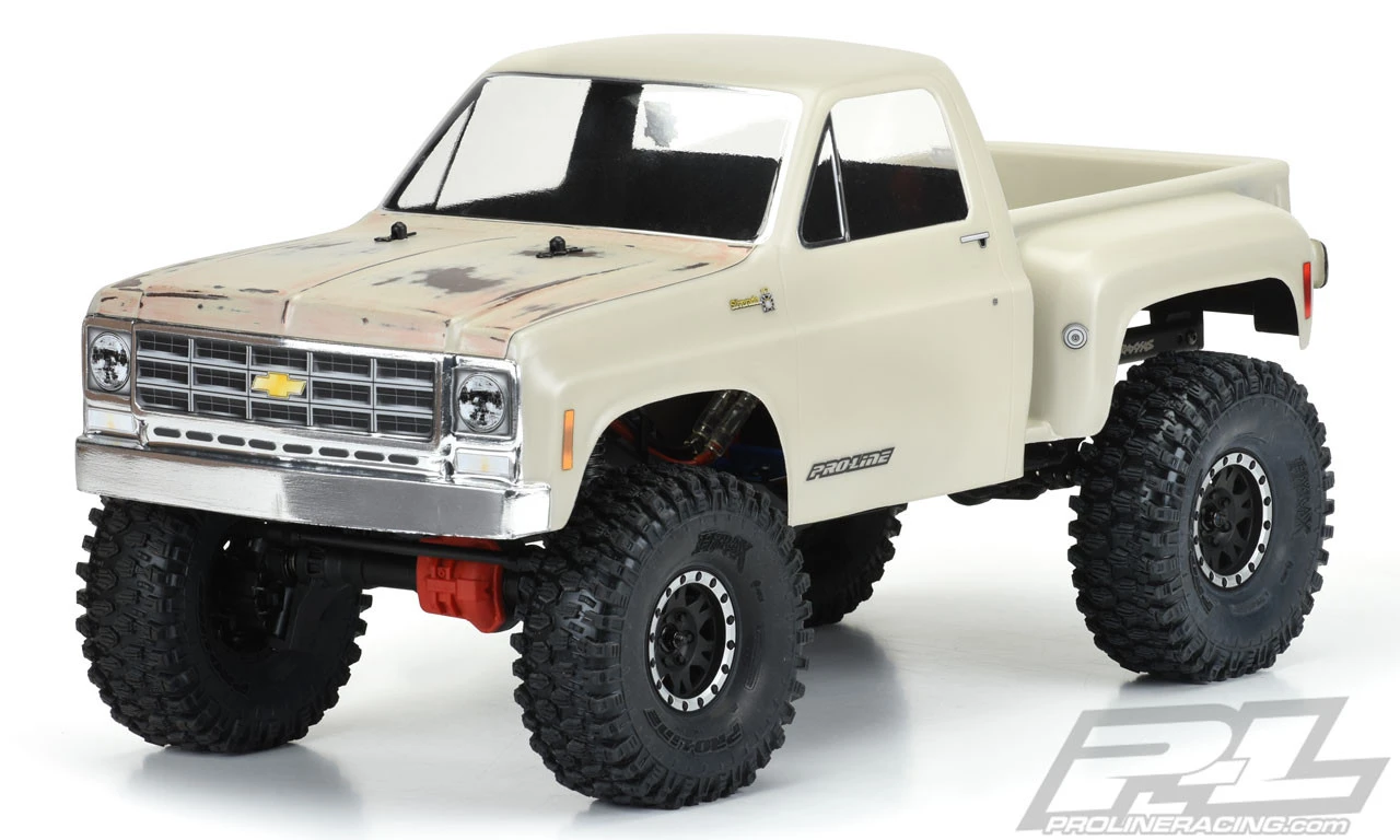 Proline Pro-Line 3522-00 1978 Chevy K-10 12.3" Rock Crawler Body (Clear) W/ Cab And Bed 1 Proline Pro-Line 3522-00 1978 Chevy K-10 12.3" Rock Crawler Body (Clear) W/ Cab And Bed