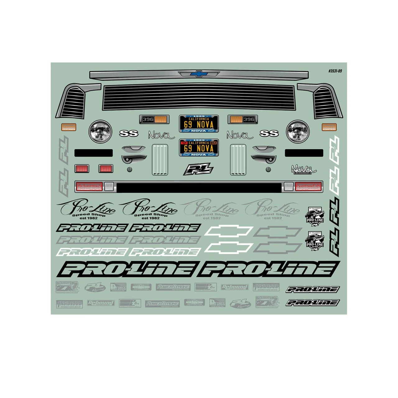 Proline 3531-00 1969 Chevy Nova Clear Body: 22S/Slash 2wd Drag Car 11 Proline 3531-00 1969 Chevy Nova Clear Body: 22S/Slash 2wd Drag Car - Image 11