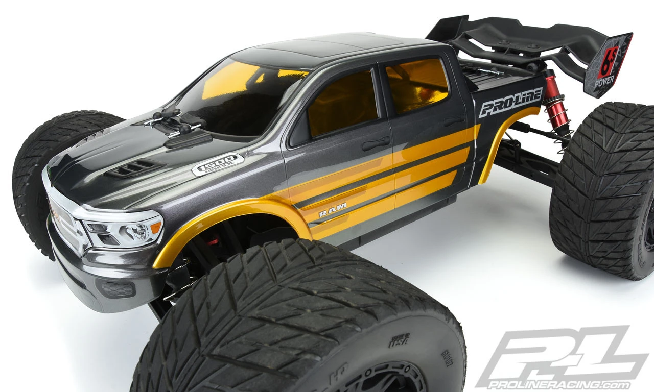 Proline Pro-Line 3534-17 2020 Ram Rebel 1500 Pre-Cut Monster Truck Body (Clear) (Kraton 6S) 4 Proline Pro-Line 3534-17 2020 Ram Rebel 1500 Pre-Cut Monster Truck Body (Clear) (Kraton 6S) - Image 4