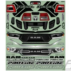 Proline Pro-Line 3534-17 2020 Ram Rebel 1500 Pre-Cut Monster Truck Body (Clear) (Kraton 6S) 13 Proline Pro-Line 3534-17 2020 Ram Rebel 1500 Pre-Cut Monster Truck Body (Clear) (Kraton 6S) -Toys and Hobbies Shop PRO353417 6 27627.1580341800