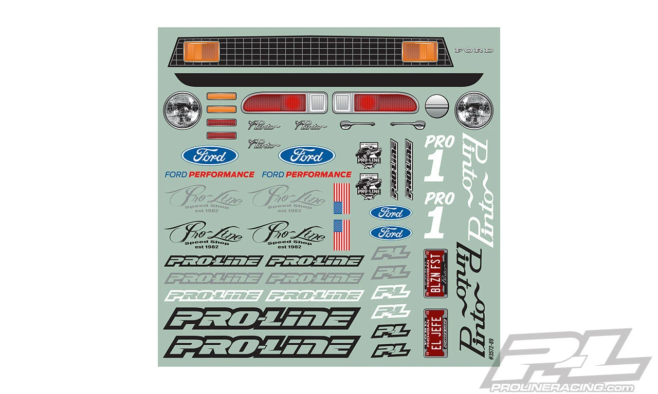 Proline 3572-00 1972 Ford Pinto Clear Body 11.25" WB 2WD Buggy Drag 10 Proline 3572-00 1972 Ford Pinto Clear Body 11.25" WB 2WD Buggy Drag - Image 10