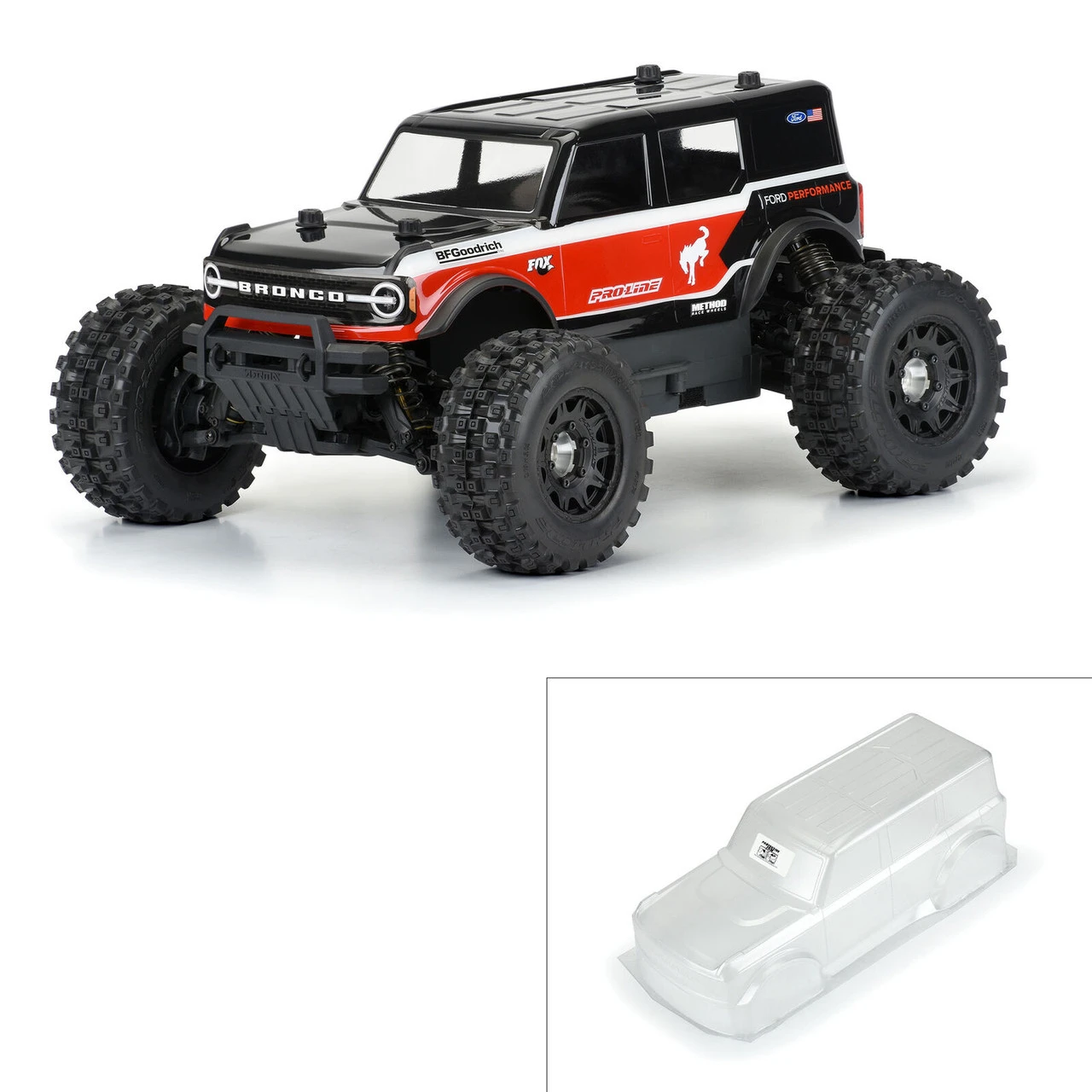 Proline 3591-00 1/10 2021 Ford Bronco Clear Body: Stampede, Granite, Vorteks 7 Proline 3591-00 1/10 2021 Ford Bronco Clear Body: Stampede, Granite, Vorteks - Image 7